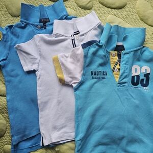 Nautica Kids Blue and White Polo Shirt Set